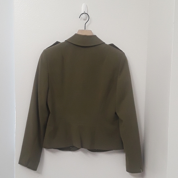 Worthington-Olive Military Inspired Jacket- 8 - Picture 3 of 8